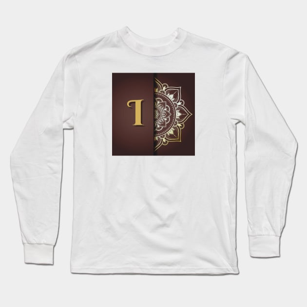 I – Mandala Monogram Long Sleeve T-Shirt by Mazzlo Shop